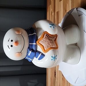 Snow Man Cookie Jar